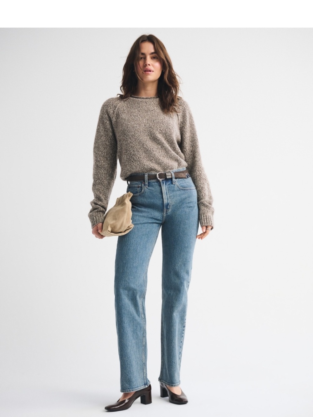 Abercrombie & Fitch The 90s Stim Straight Ultra High Rise
